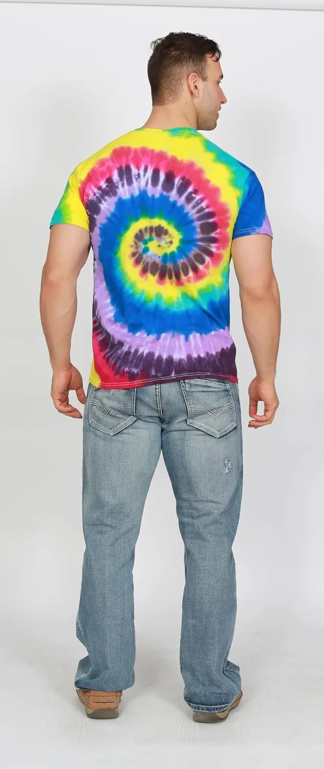 Colortone Tie Dye T-Shirts for Men and Women - Unisex Short Sleeve Tie-Dye T Shirts for Adults