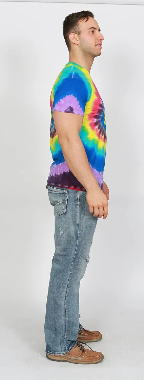 Colortone Tie Dye T-Shirts for Men and Women - Unisex Short Sleeve Tie-Dye T Shirts for Adults