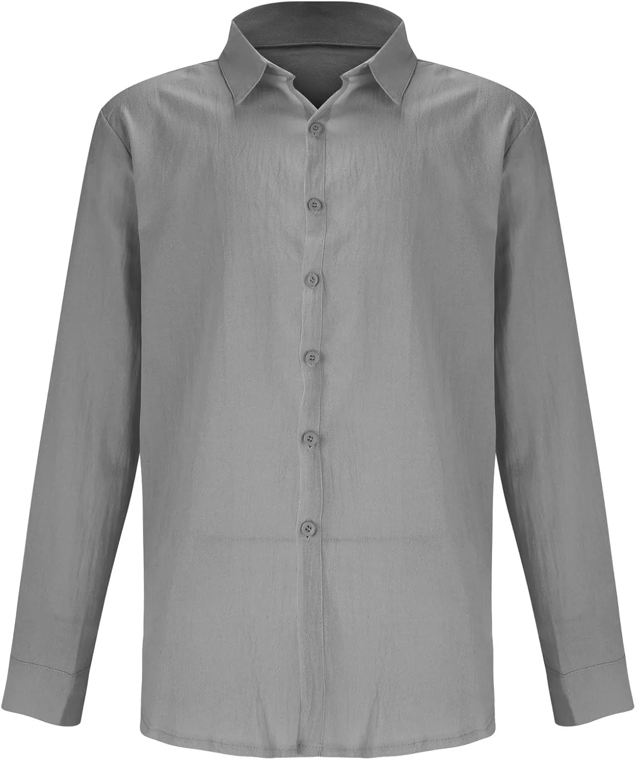 Cotton Linen Shirts for Men Quick Dry Breathable Loose Button Down Short Sleeve Beach Shirt Regular Fit Dress Top