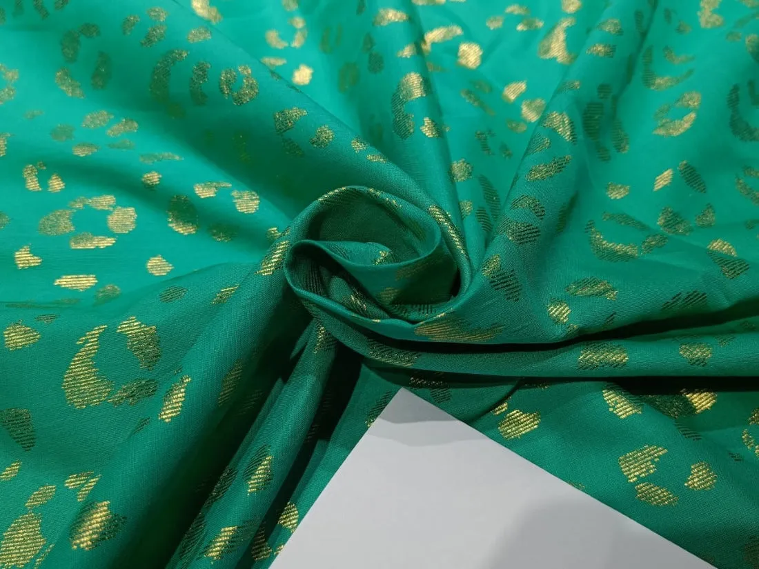 Cotton Superfine lawn Olive With Gold Print 58" wide