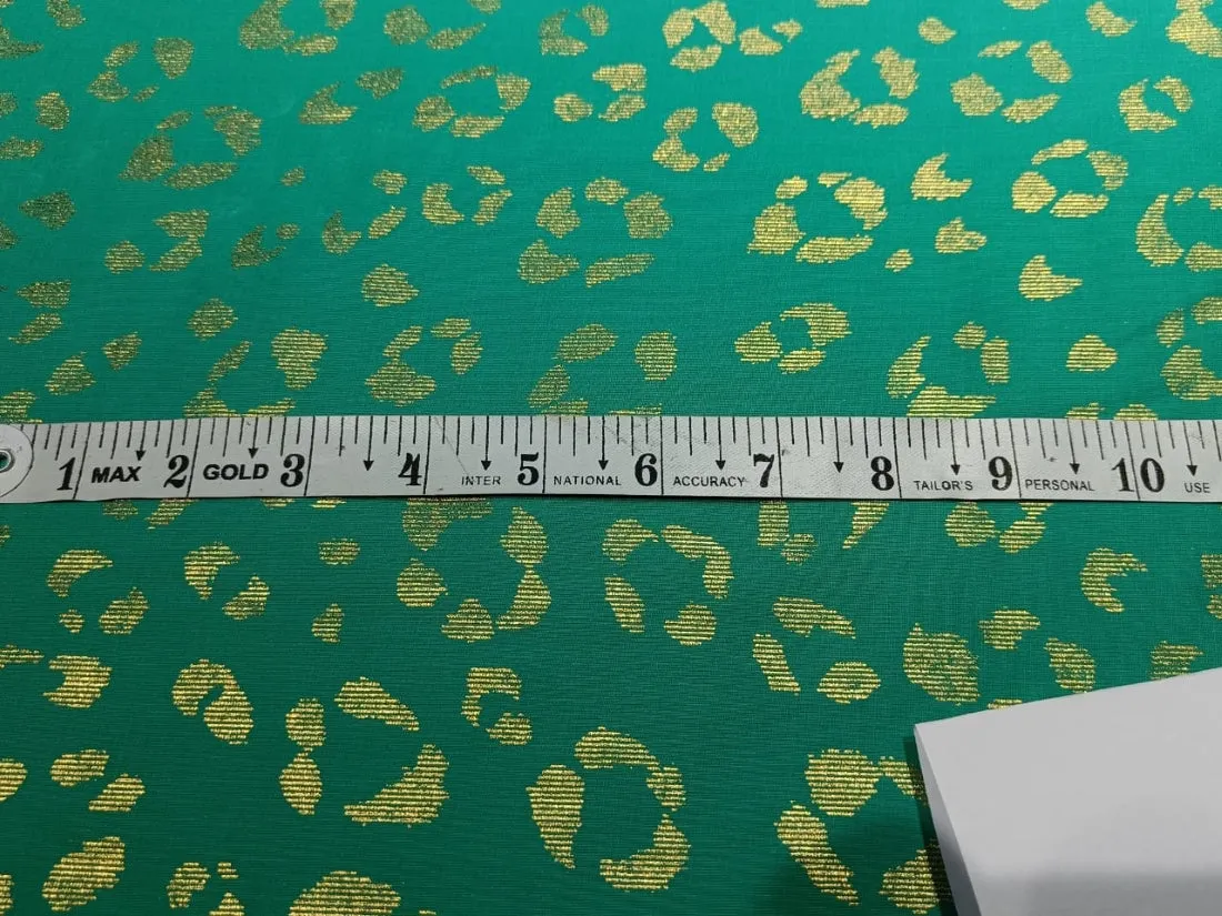 Cotton Superfine lawn Olive With Gold Print 58" wide
