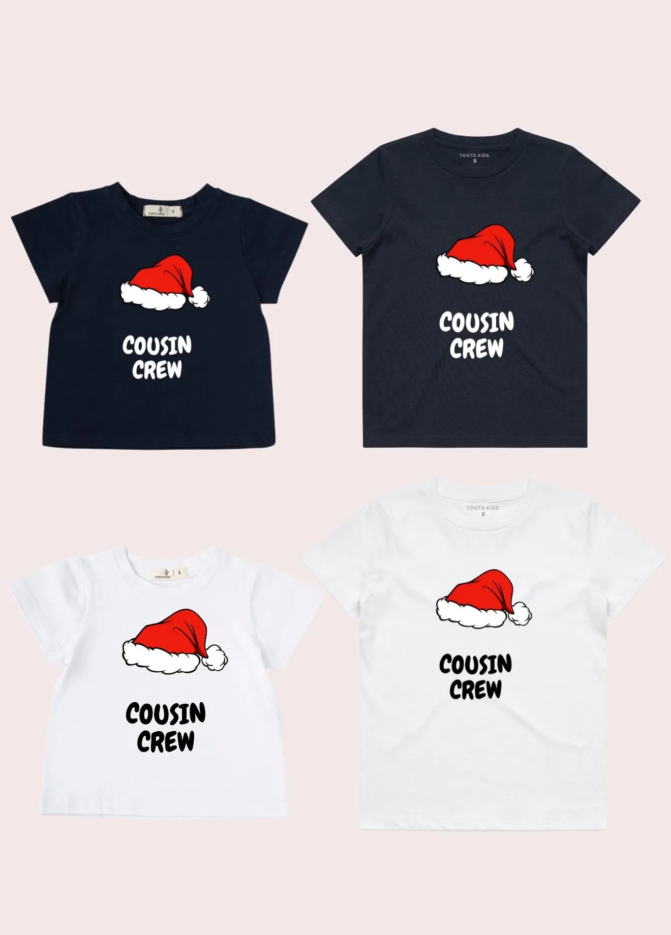 COUSIN CREW  CHRISTMAS HAT  KIDS T-SHIRT
