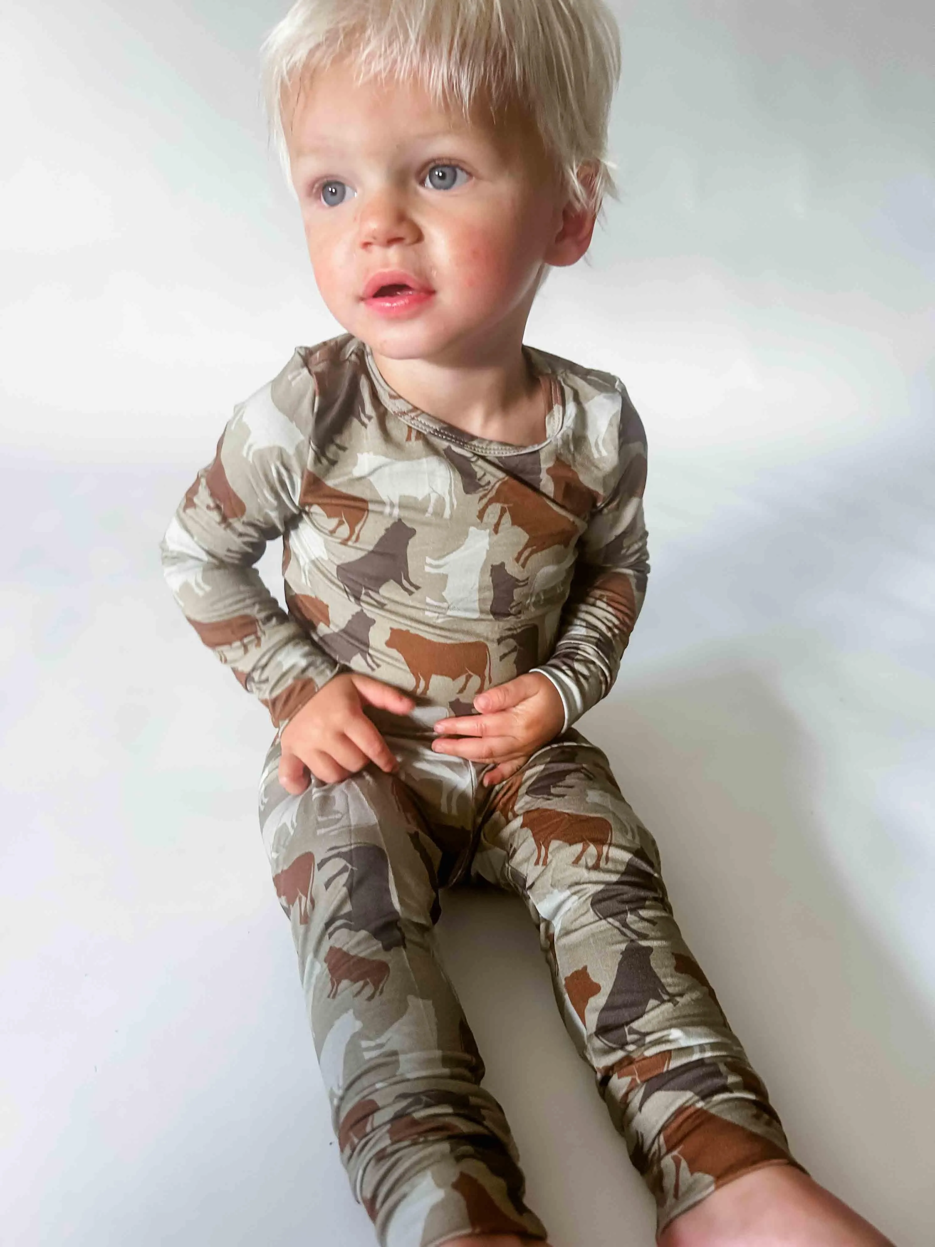 Cow Camo™ Toddler/Youth Bamboo Pajamas
