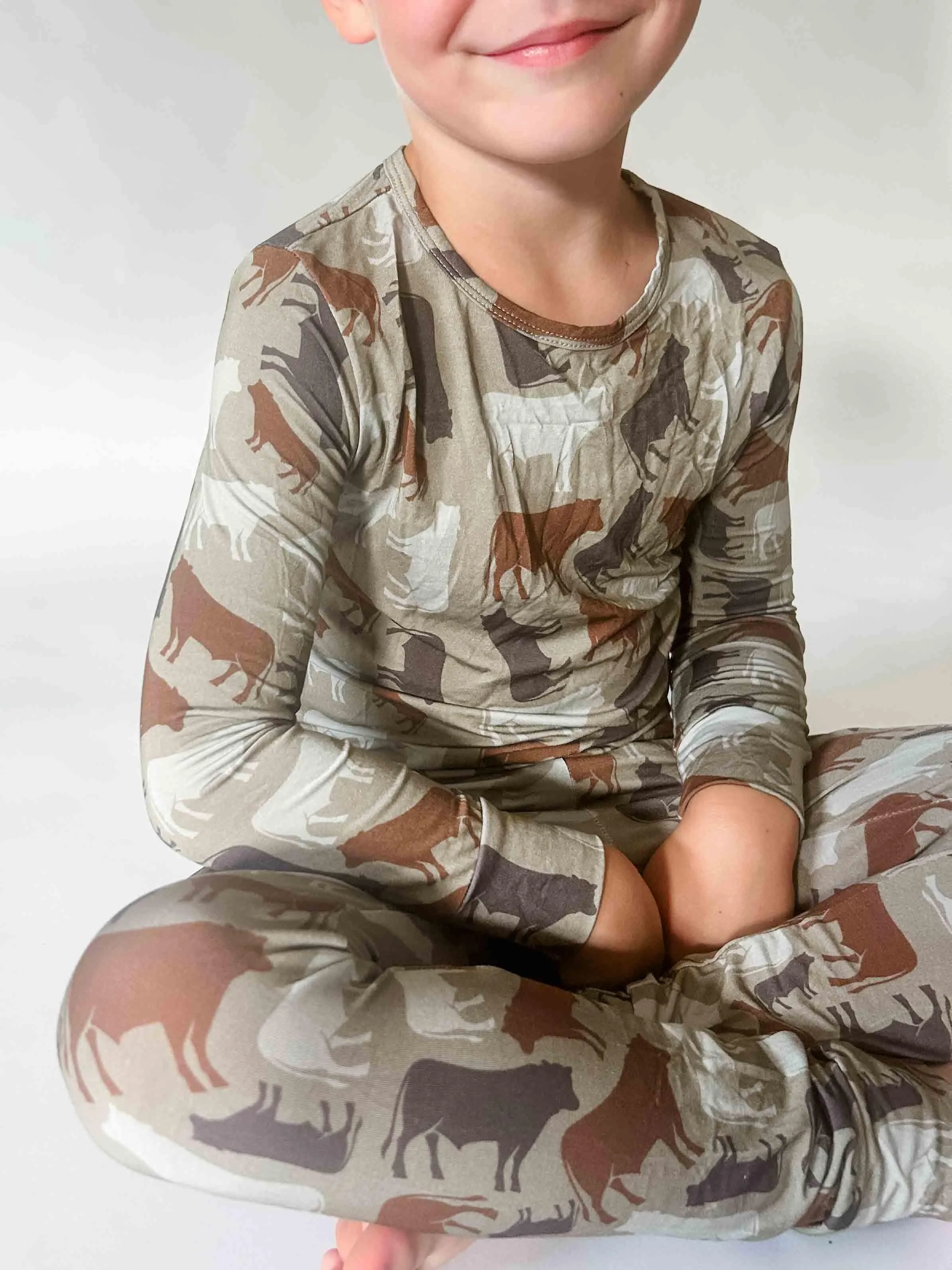 Cow Camo™ Toddler/Youth Bamboo Pajamas