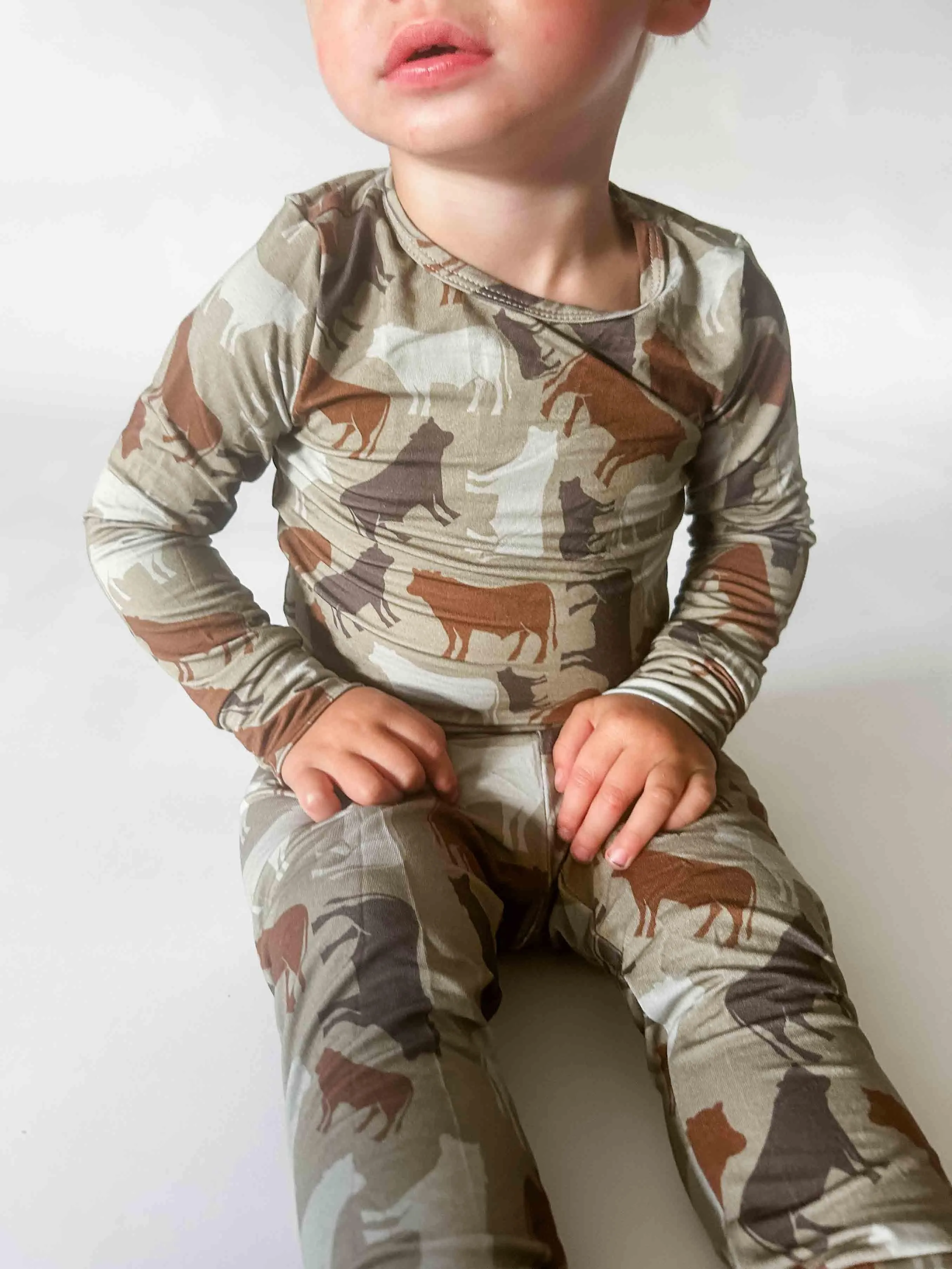 Cow Camo™ Toddler/Youth Bamboo Pajamas