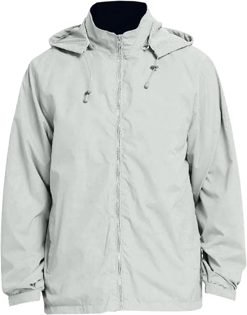 CRNTCEM Mens Waterproof Windbreaker Rain Jacket Lightweight Full Zip Water-Resistant Outdoor Running Hiking Hoodie Jackets