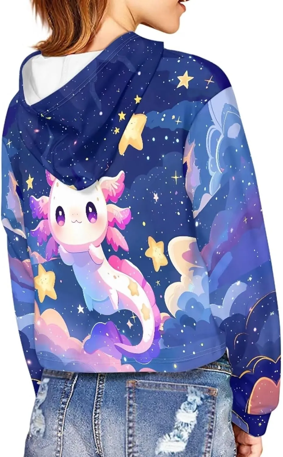 Crop Tops for Girls Hoodies Long Sleeve Hoody Athletic Sweatshirt for Kids Lightweight Pullover Tops