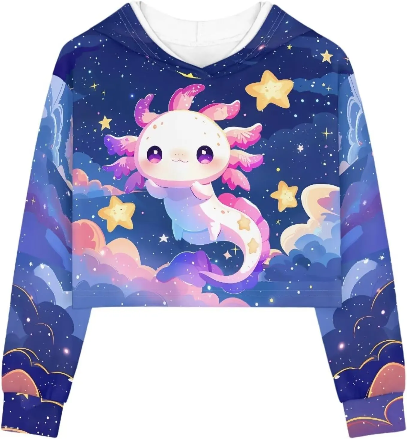 Crop Tops for Girls Hoodies Long Sleeve Hoody Athletic Sweatshirt for Kids Lightweight Pullover Tops