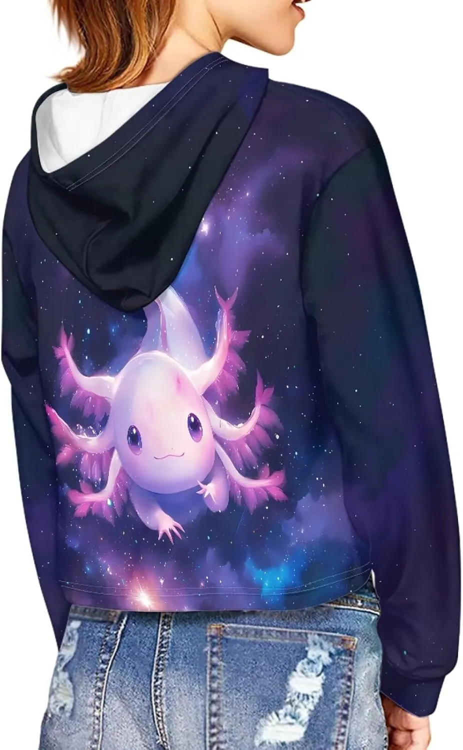 Crop Tops for Girls Hoodies Long Sleeve Hoody Athletic Sweatshirt for Kids Lightweight Pullover Tops