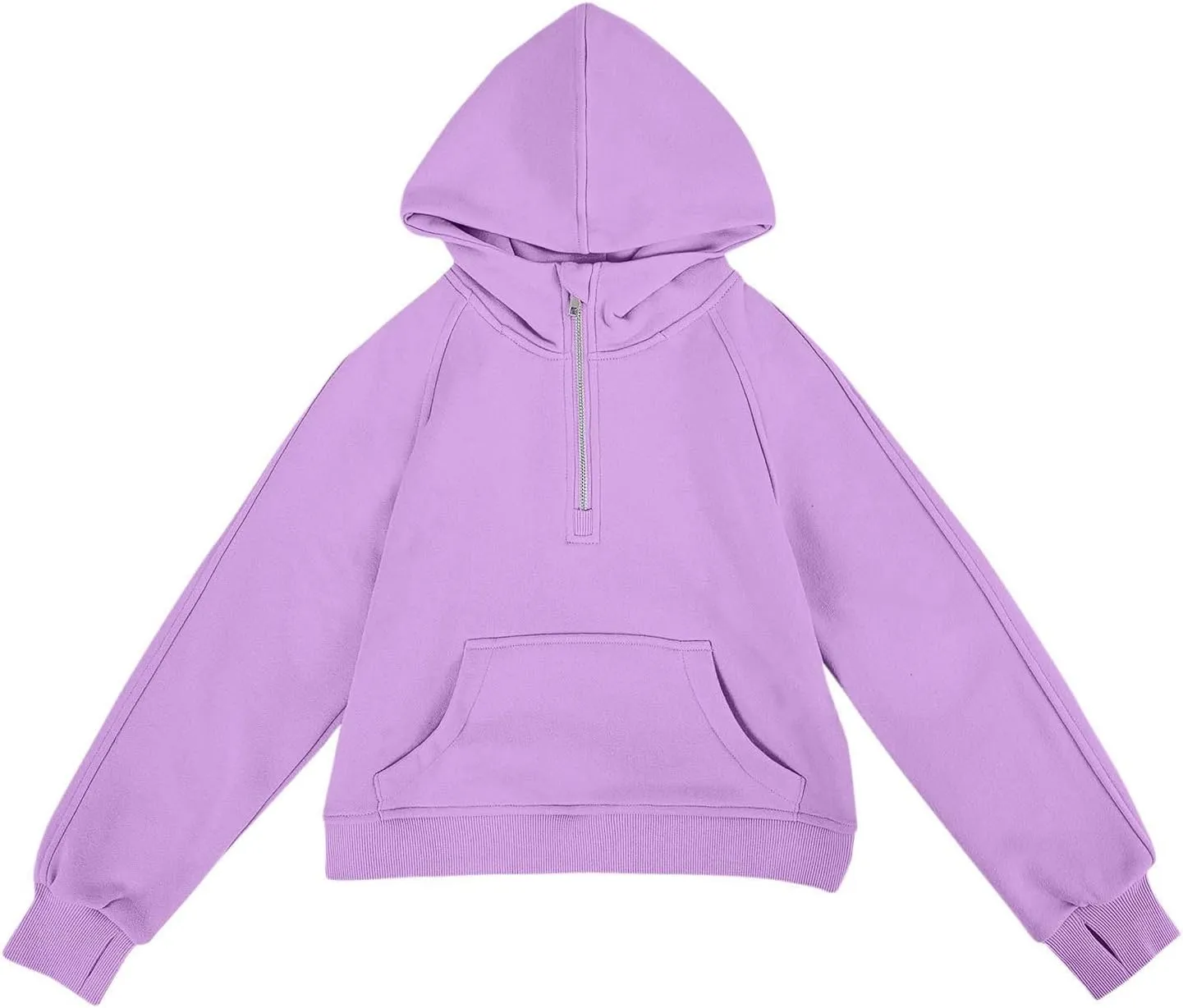Cropped Hoodies For Teen Girls Trendy 2024 Fall Winter y2k Clothes Fleece Zip Up Hooded Pullover Sweatshirt 3-10 Years