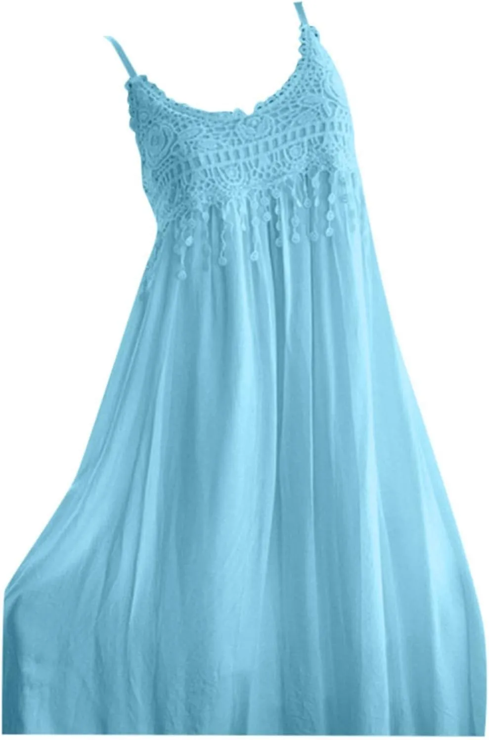 Cruise Dresses for Women 2025 Boho Plus Size Lace Spaghetti Straps Mini Tube Dress Lounge Vacation Summer Sundresses