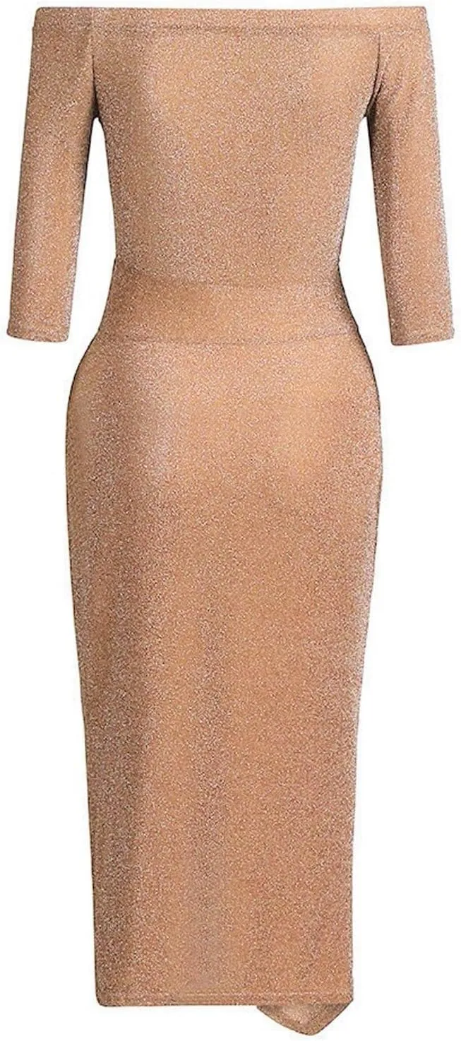 CUKOLSXA Elegant Off Shoulder Sleeveless Dress High Slit Design Formal Evening Dresses Stylish 2025 Cozy Spring Dress