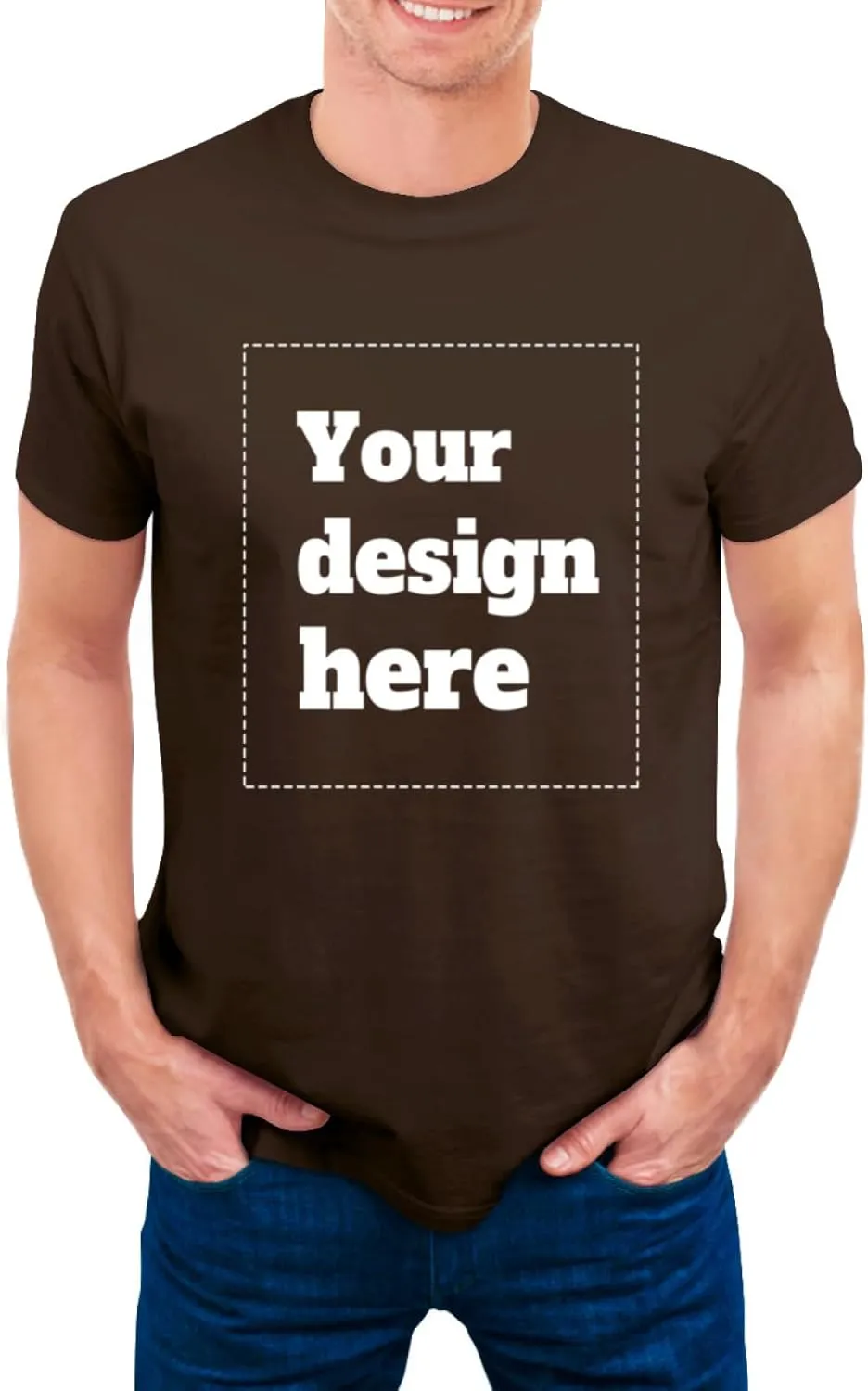 Custom T-Shirts for Men and Women, Custom Shirts Made in The USA, Personalized Cotton t-Shirts with Photo Logo Text