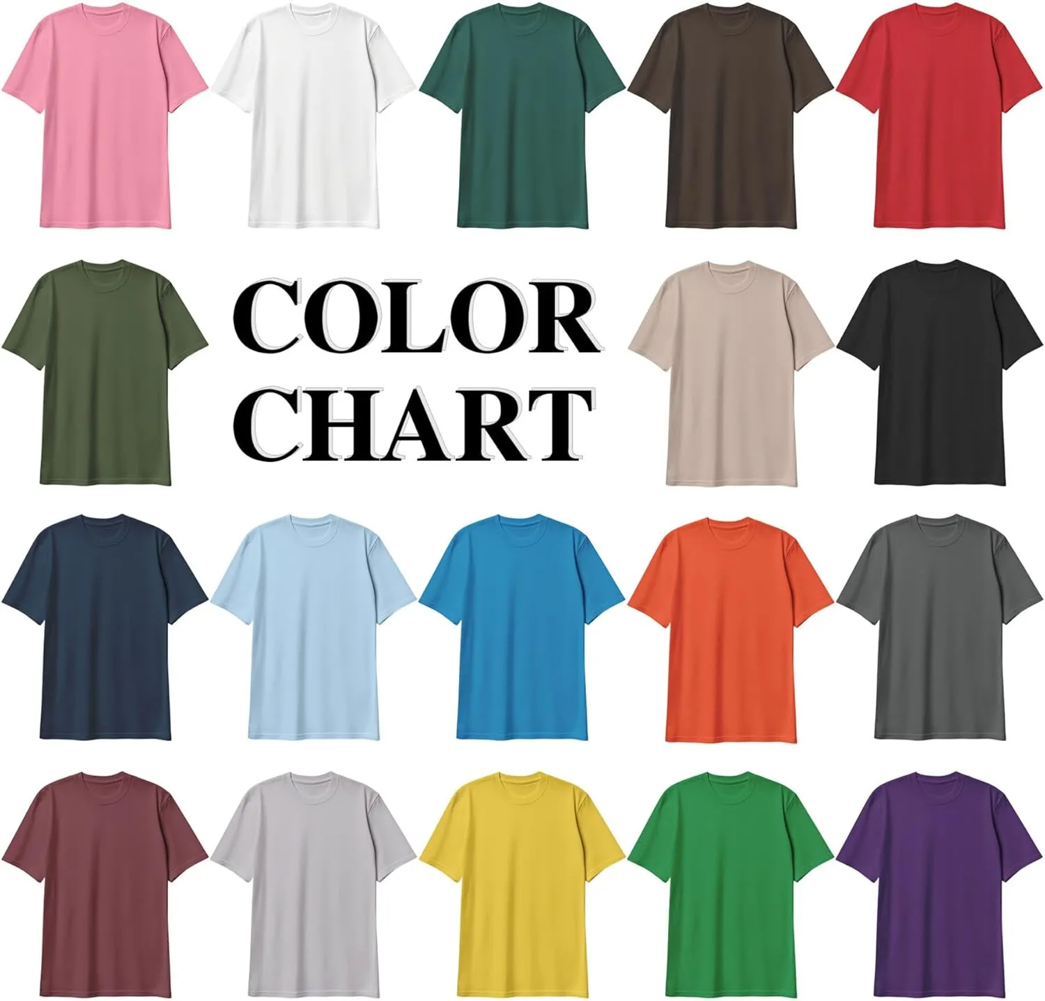 Custom T-Shirts for Men and Women, Custom Shirts Made in The USA, Personalized Cotton t-Shirts with Photo Logo Text