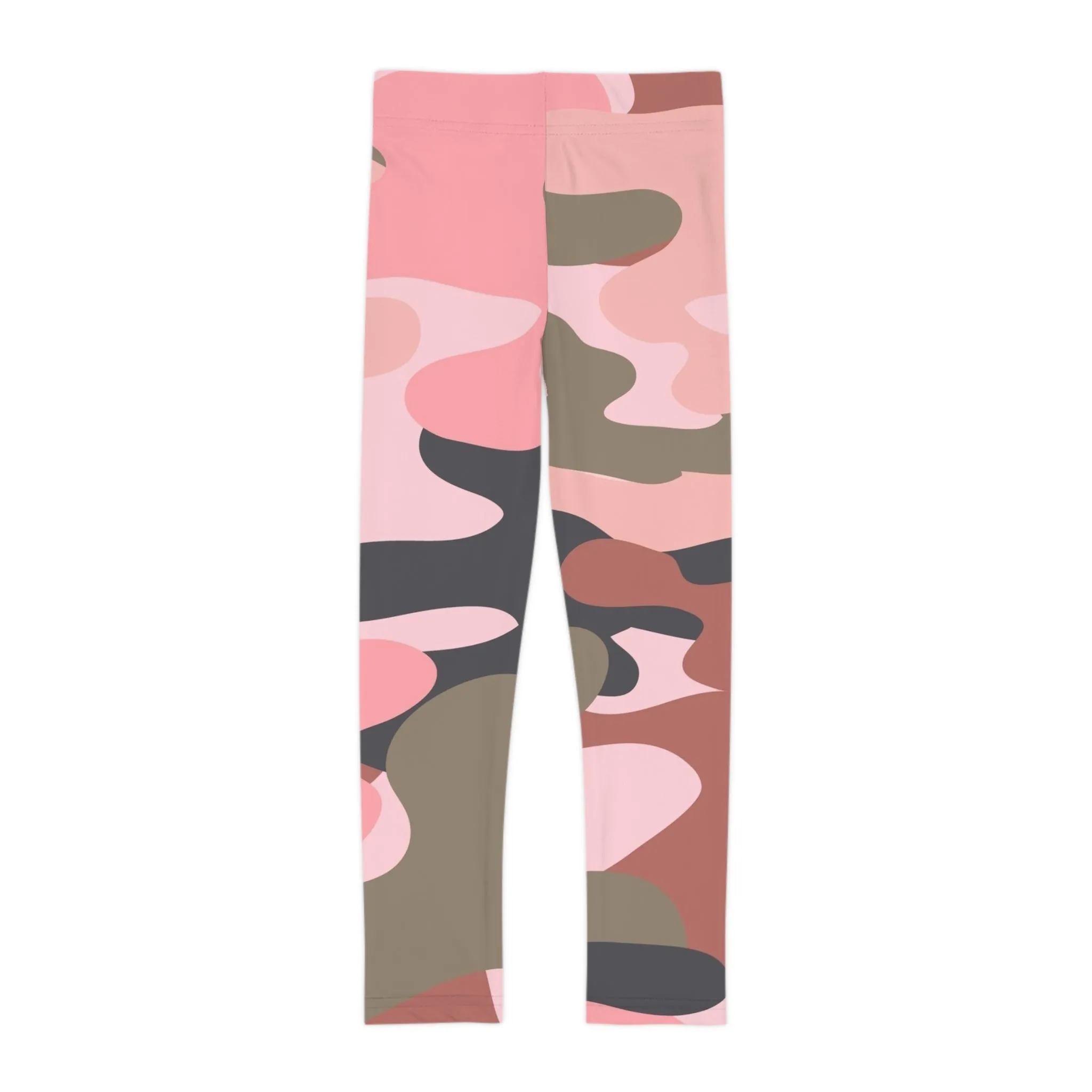Cute Camo Kids Leggings - Trendy Pink Camo Design for Active Play