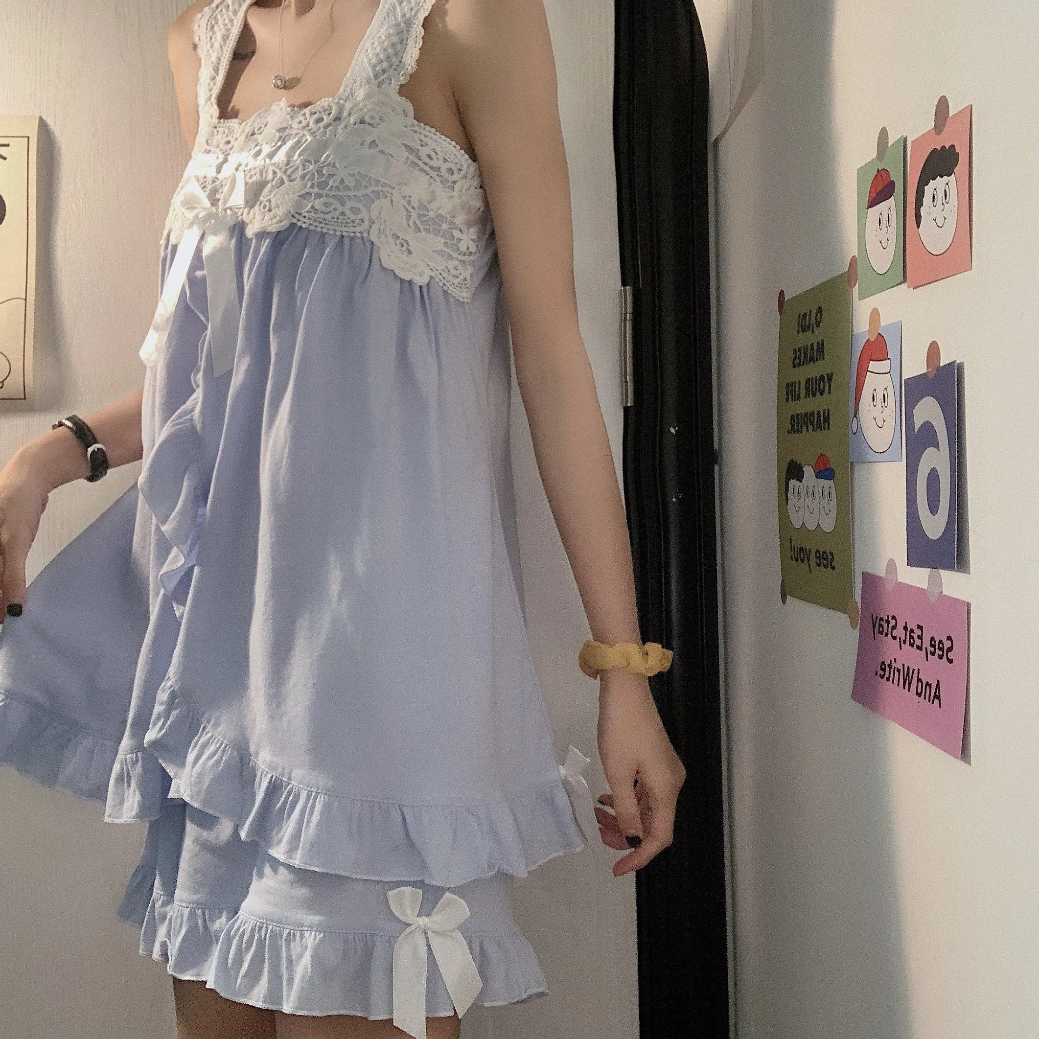 Cute suspender pajamas   pants PL51056