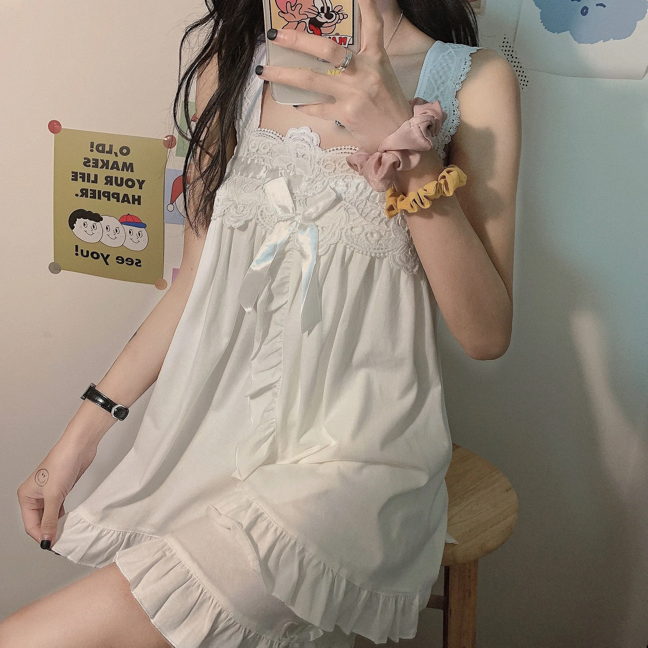 Cute suspender pajamas   pants PL51056