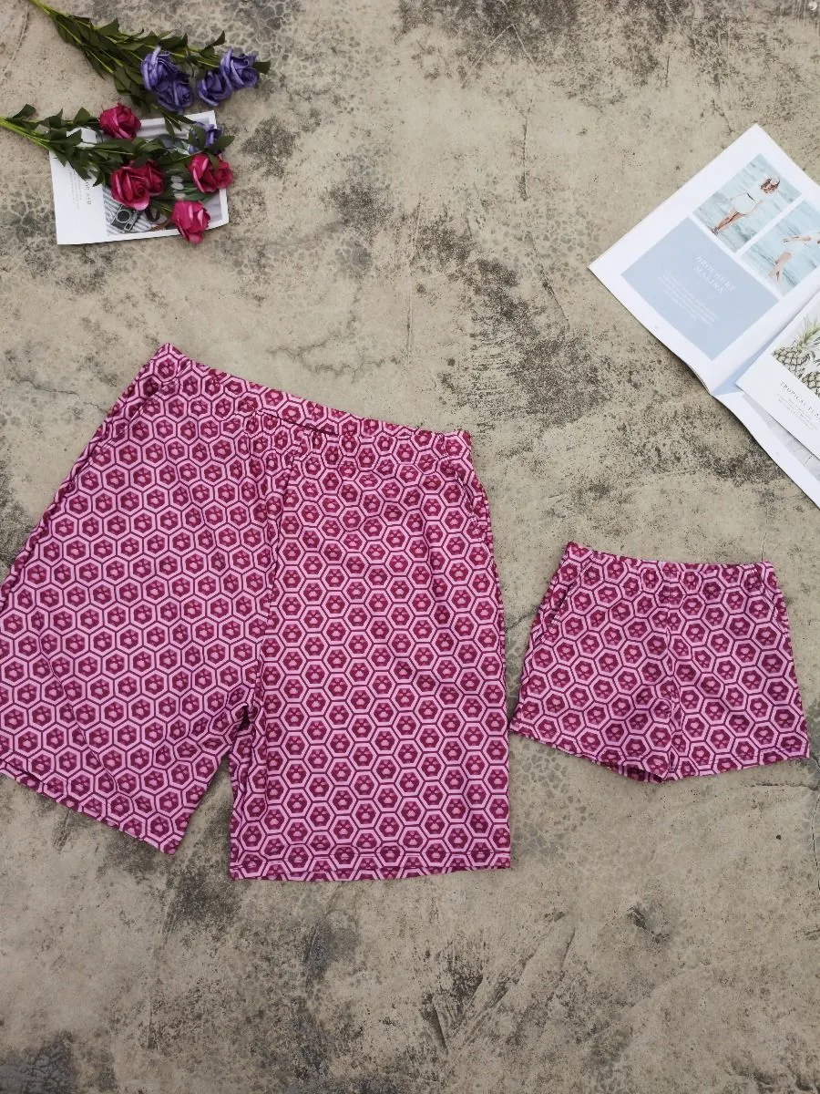 Dad and Son Beach Trunks Family Matching