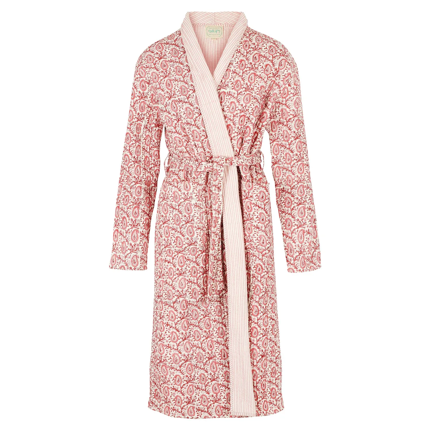 Desert Rose Paisley Quilted Robe