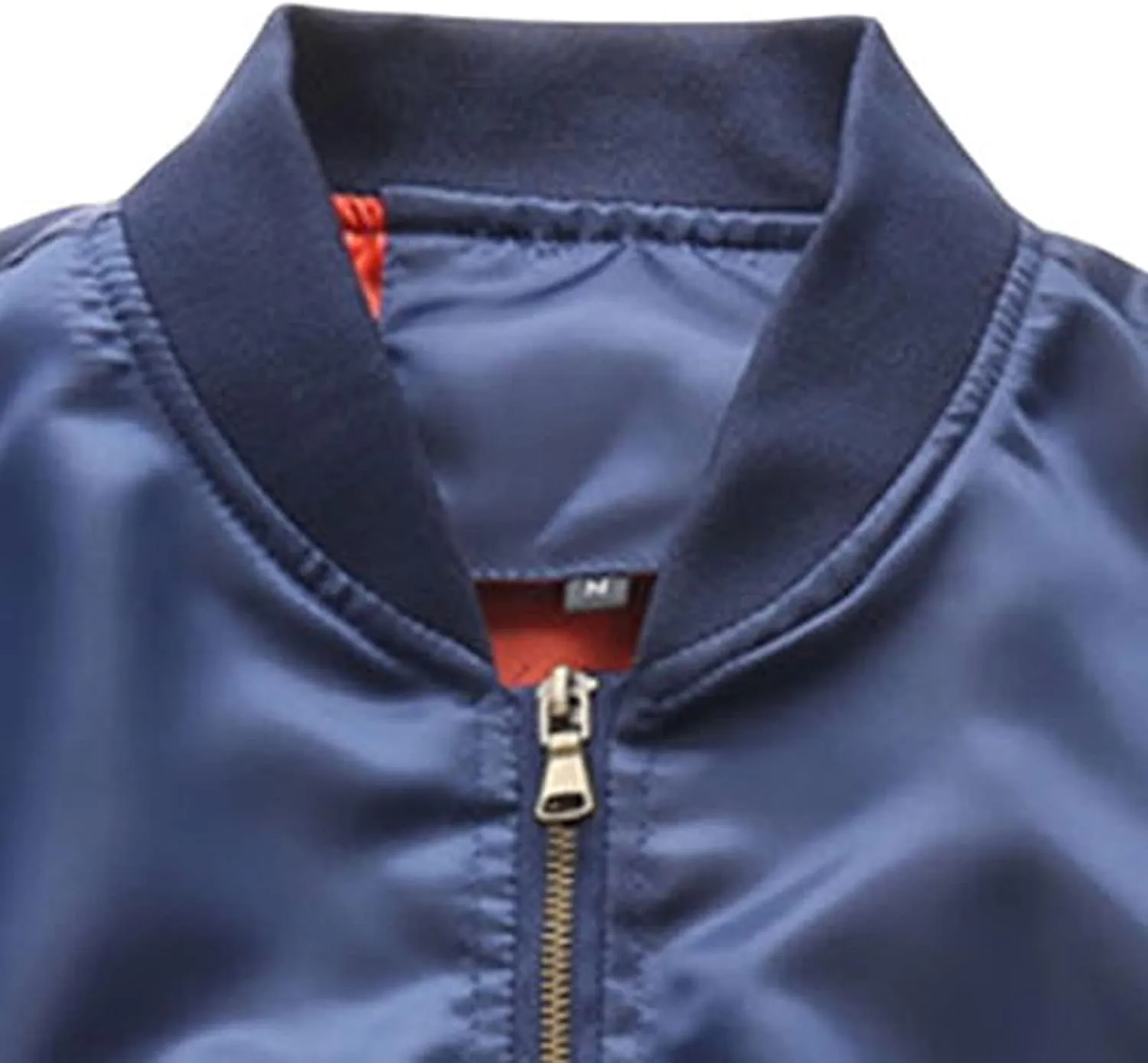 DGHM-JLMY Men's Spring and Autumn Collar Jacket Flight Bomber Military Jacket Casual Fighter Pilot Jacket