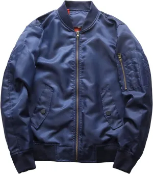 DGHM-JLMY Men's Spring and Autumn Collar Jacket Flight Bomber Military Jacket Casual Fighter Pilot Jacket