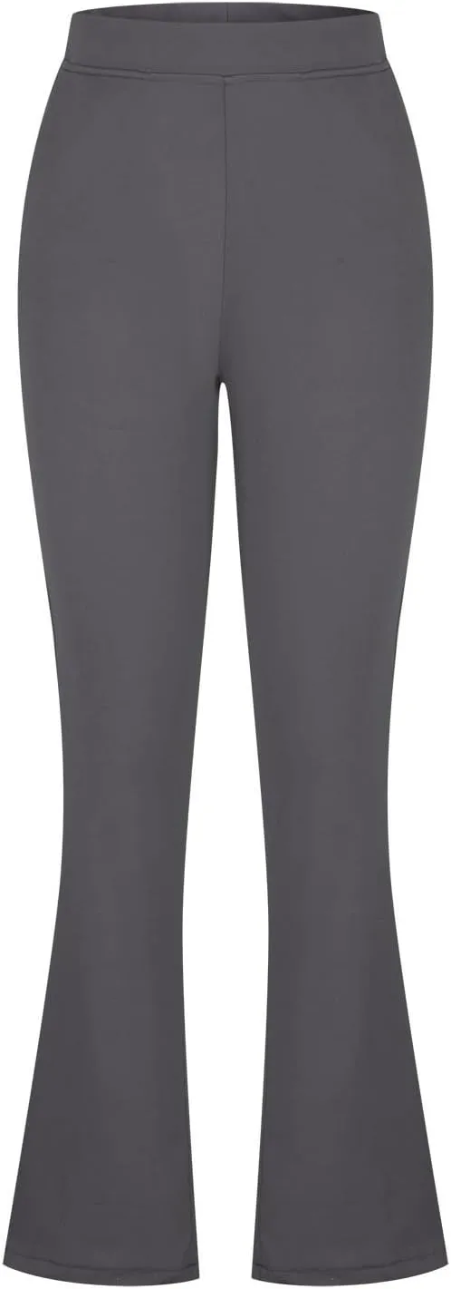 Dress Pants Women Tummy Control Workout Yoga Pants Business Casual High Waist Bootcut Work Pants Lounges with Pockets