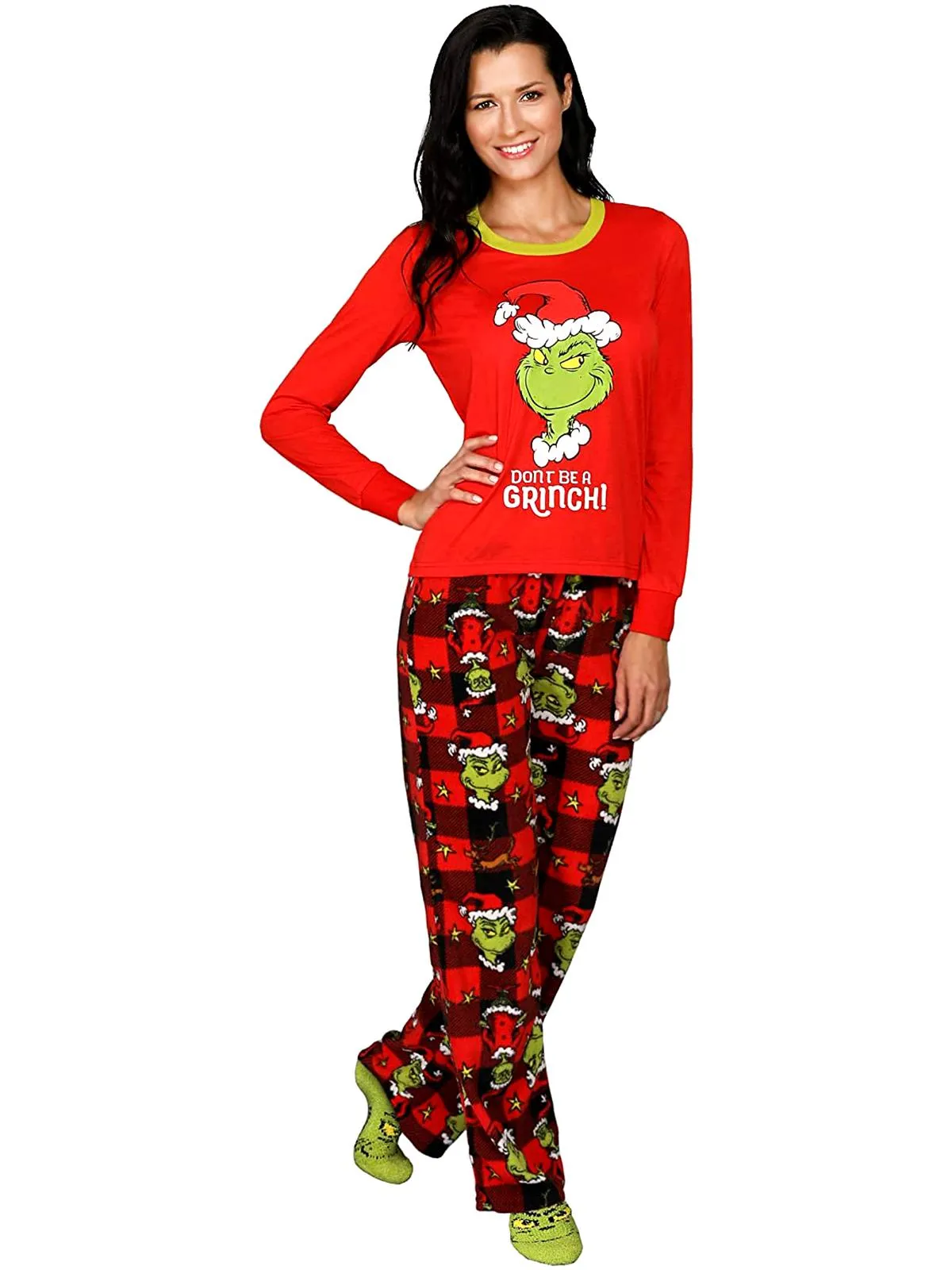 Family Matching Dr. Seuss The Grinch Pajama "Behave For The Holidays" 3 Piece Set