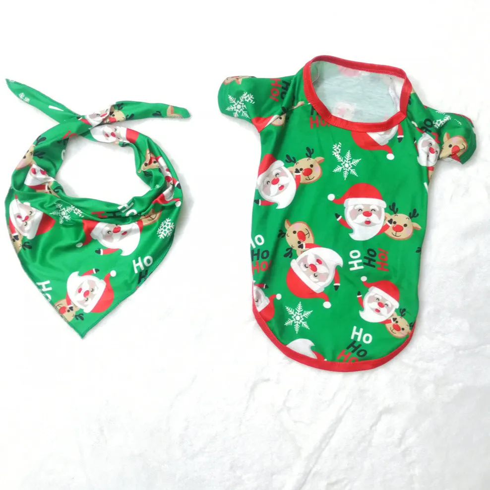 Family Matching Santa Claus Printed Fashion Pajamas