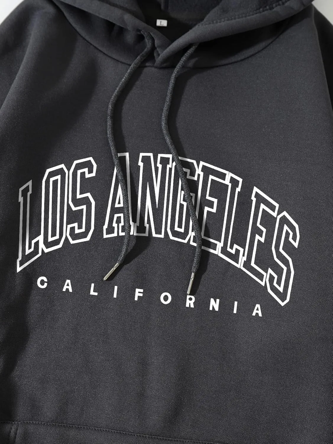Floerns Men's Letter Graphic Print Lightweight Hoodies Long Sleeve Drawstring Pullover Sweatshirts with Pockets