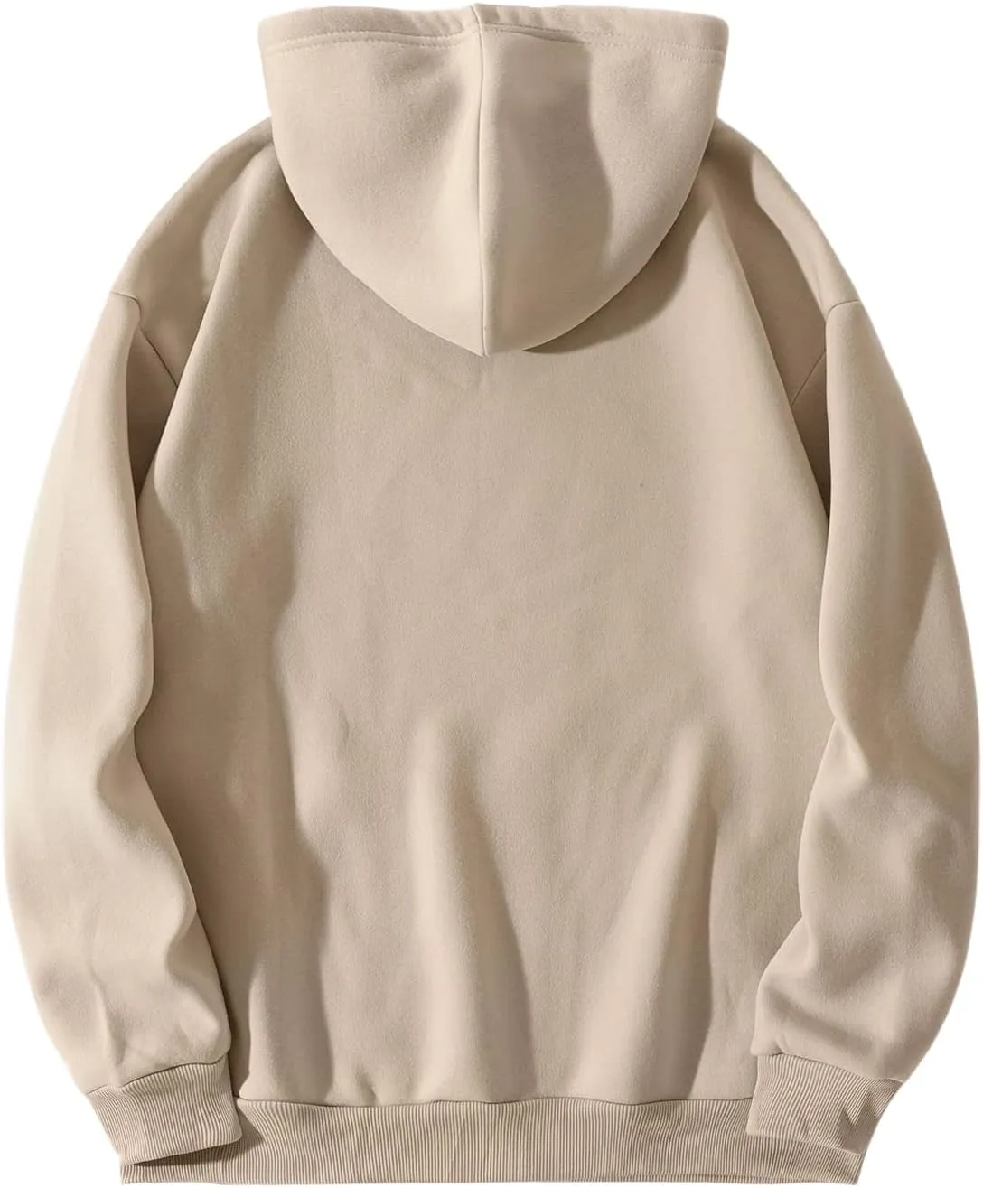 Floerns Men's Letter Graphic Print Lightweight Hoodies Long Sleeve Drawstring Pullover Sweatshirts with Pockets