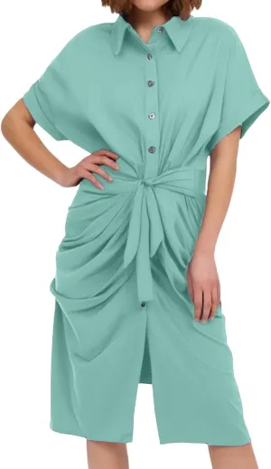 Formal Shirt Dresses for Women 2025 Vacation Fashion Spring Wedding Guest Dress Wedding Guest Summer Teacher Outfits