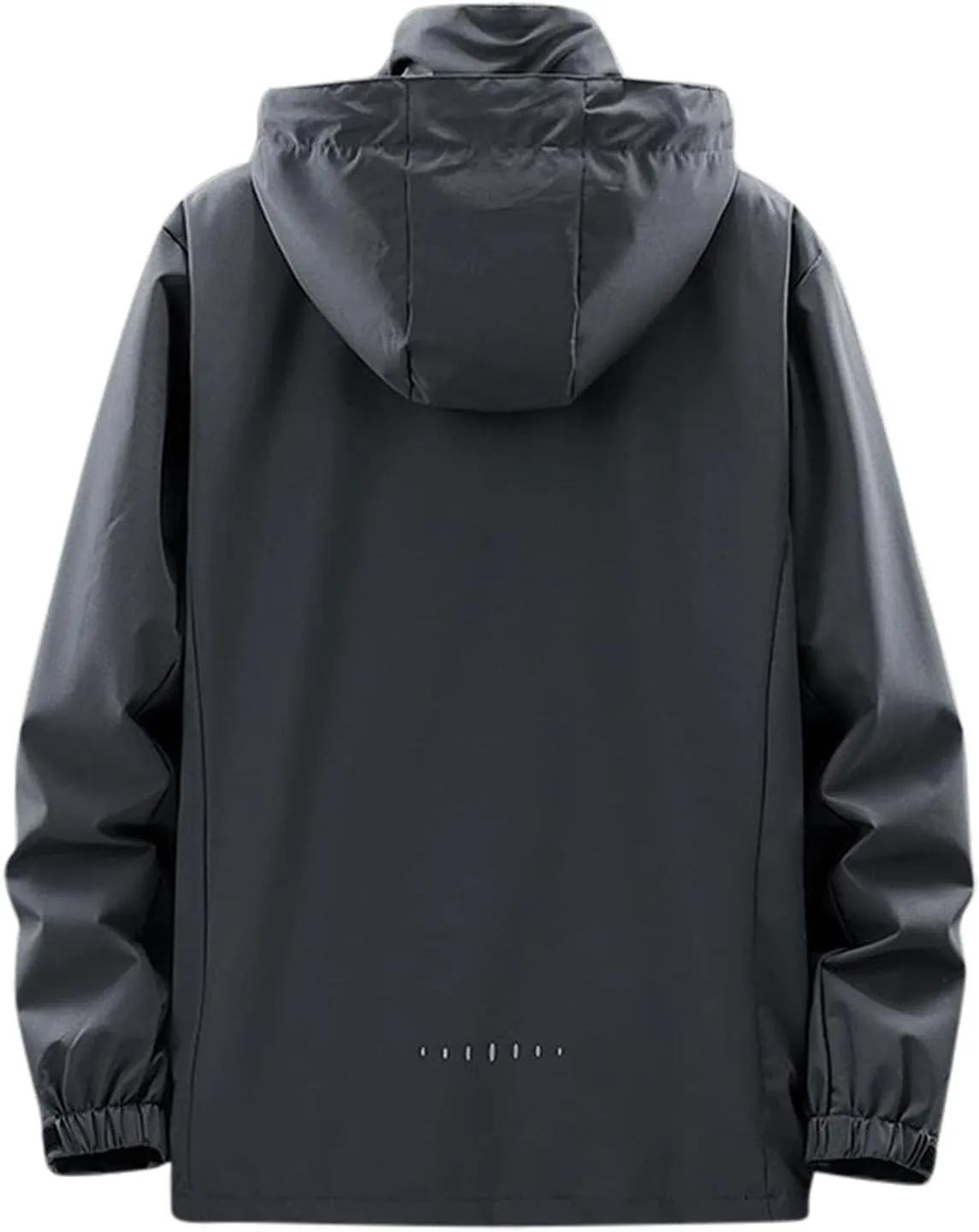 Full Zip Rain Coats for Men Women Outdoor Trendy Light Solid Rainproof Active Hooded Jackets Plus Size Loose Fit Hoodies