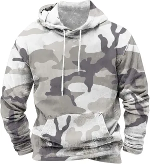 Funny 3D Printed Hoodies for Men Fashion Camo Long Sleeve Pullover Hooded Sweatshirt Running Fitness Athletic Tops