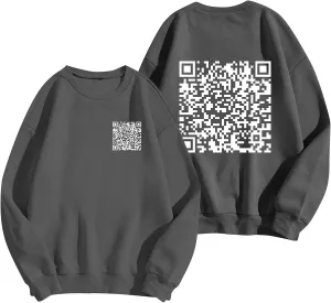 Funny Fu Qr Code Sweatshirts For Men And Women Fuck You Qr Code Hoodie Unisex With Humorous Hidden Message T Shirts