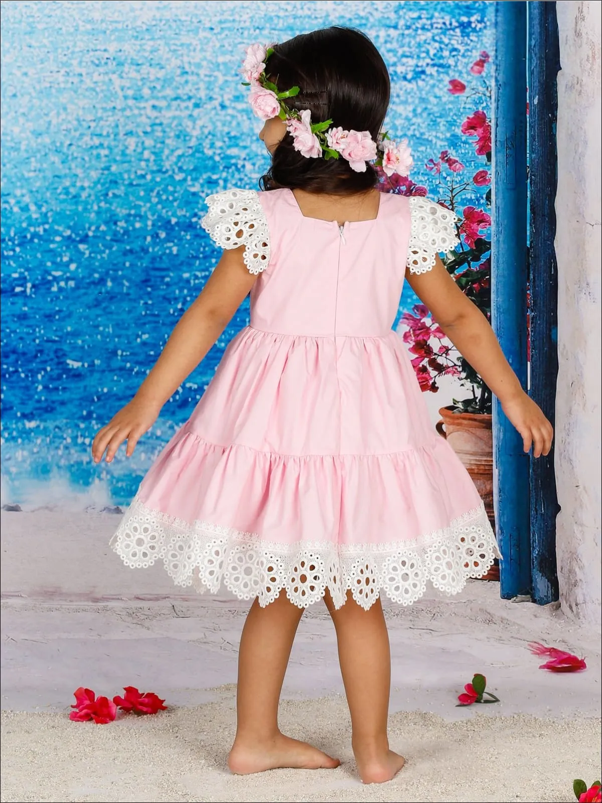 Girls Lacy Lace Dress
