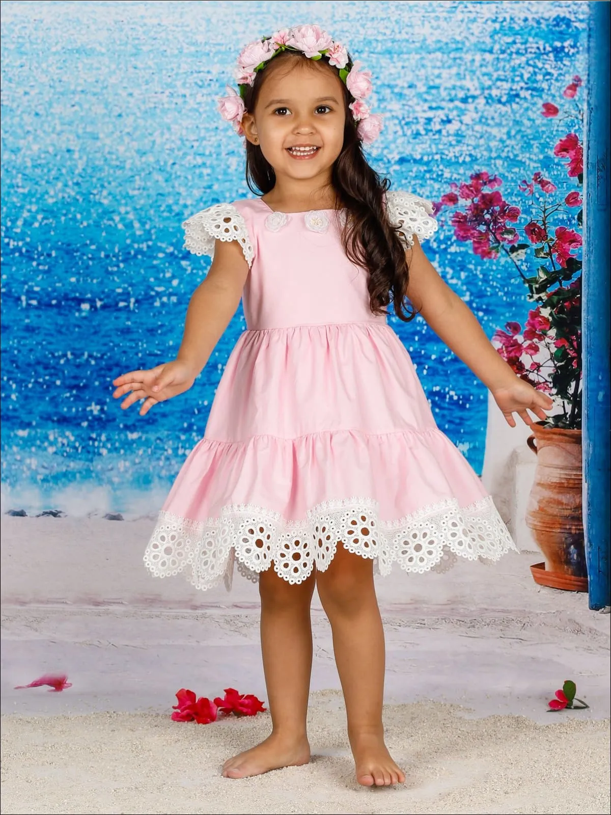 Girls Lacy Lace Dress