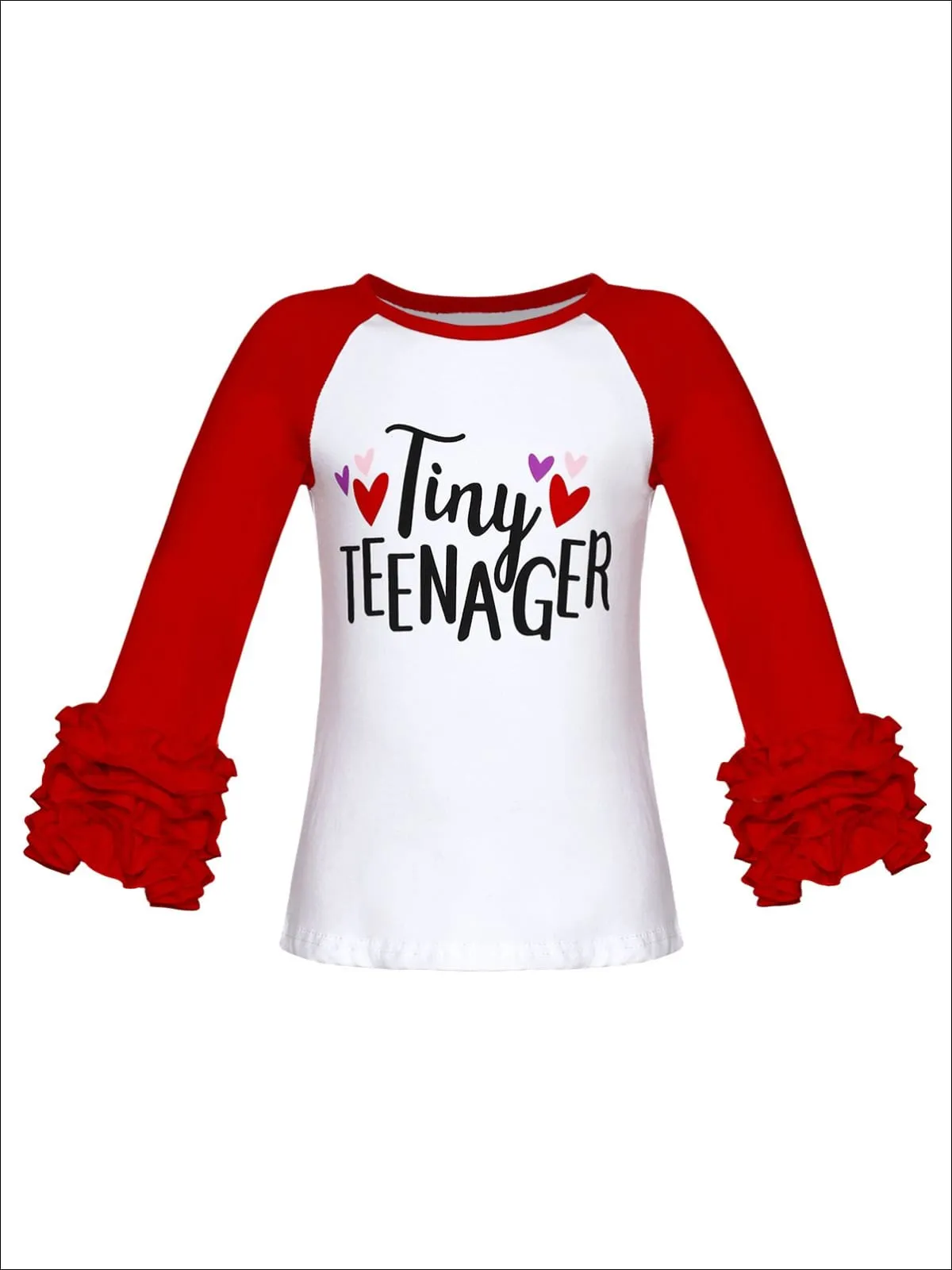Girls "Tiny Teenager" Long Sleeve Top