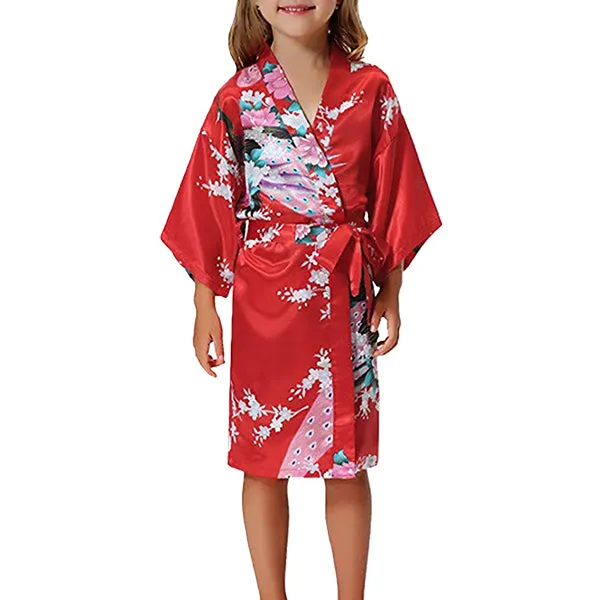 Girls Robes, Floral, Sizes 2T-14, Flower Girl Robes, Spa Party