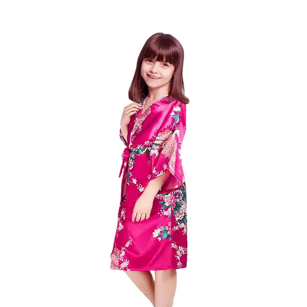 Girls Robes, Floral, Sizes 2T-14, Flower Girl Robes, Spa Party