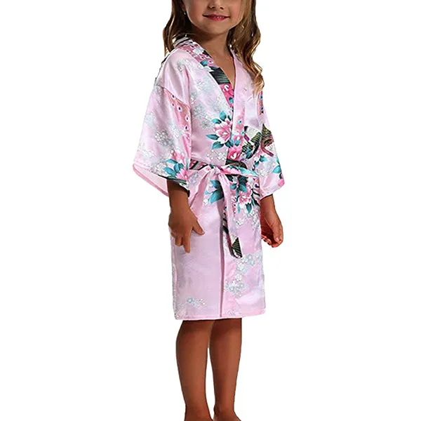 Girls Robes, Floral, Sizes 2T-14, Flower Girl Robes, Spa Party
