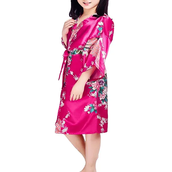 Girls Robes, Floral, Sizes 2T-14, Flower Girl Robes, Spa Party