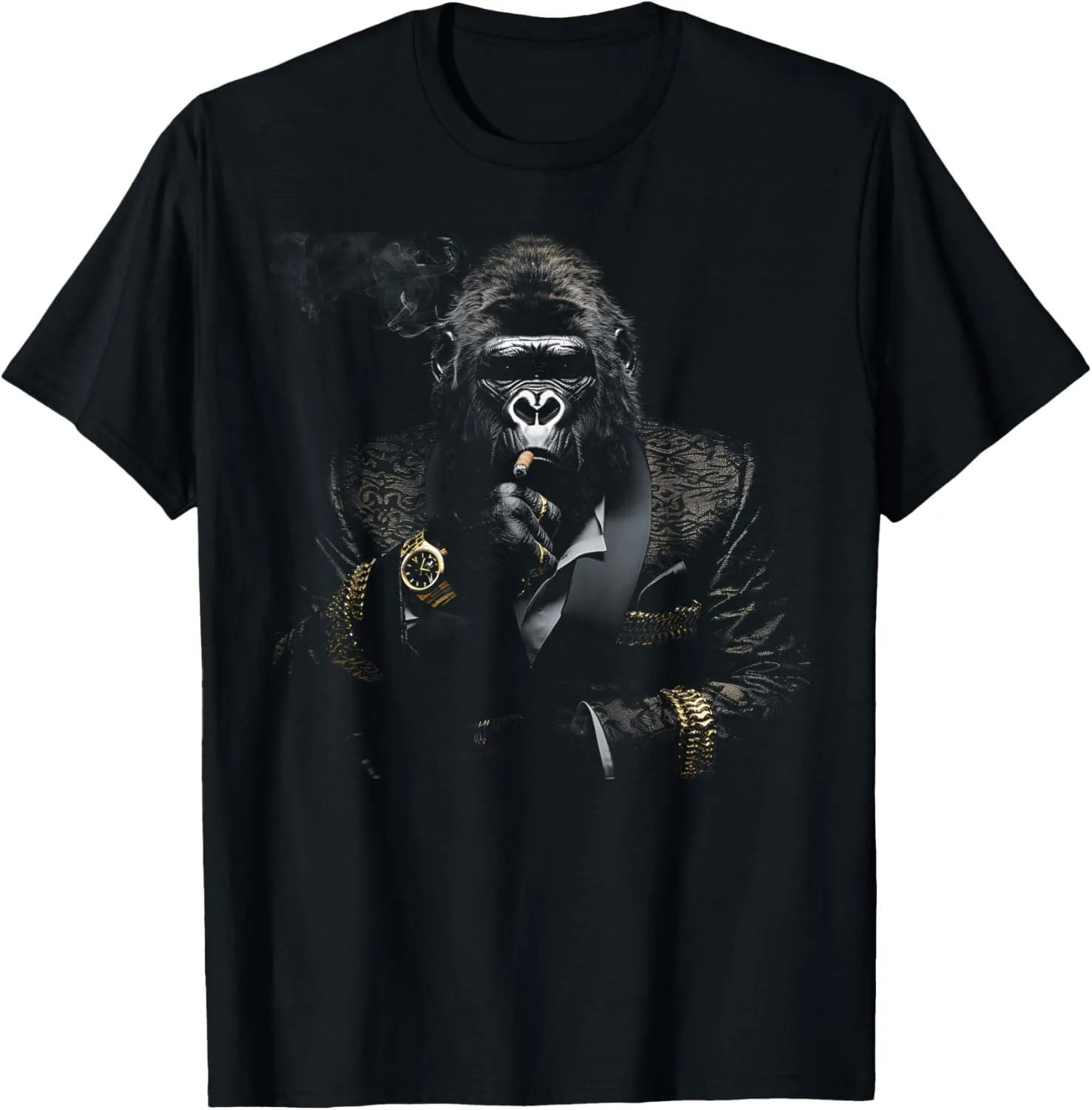 Gorilla Smoke Graphic Tees Men Women Boys Girls T-Shirt