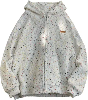GURUNVANI Men Oversized Zip Up Hoodies Jackets Multicolor Lightweight Cardigan Sweaters