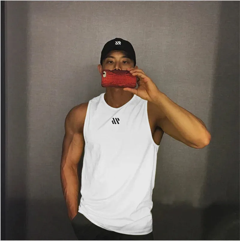 Gym Breathable Tank Top for Men-Sleeveless Fitness Shirt