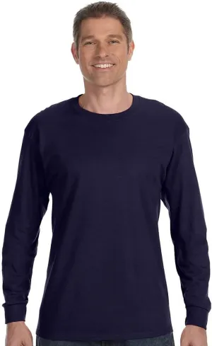 Hanes Essentials Men's Long Sleeve T-Shirt Pack, Men's Long Sleeve Tees, Crewneck Cotton T-Shirts, 4-Pack