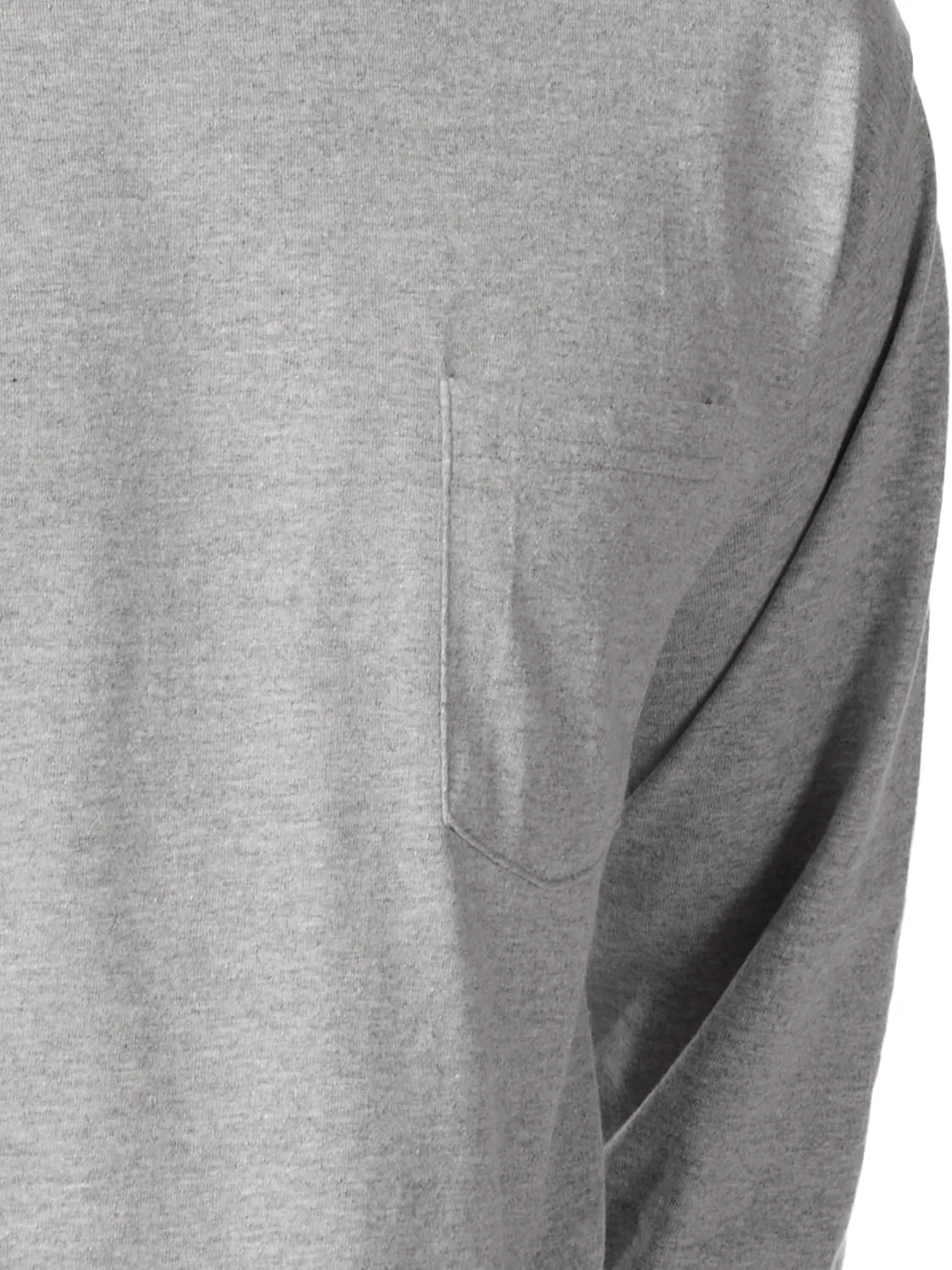 Hanes Men's Essentials Long-Sleeve T-Shirt, Cotton Pocket Tee, Long-Sleeve Tees For Men