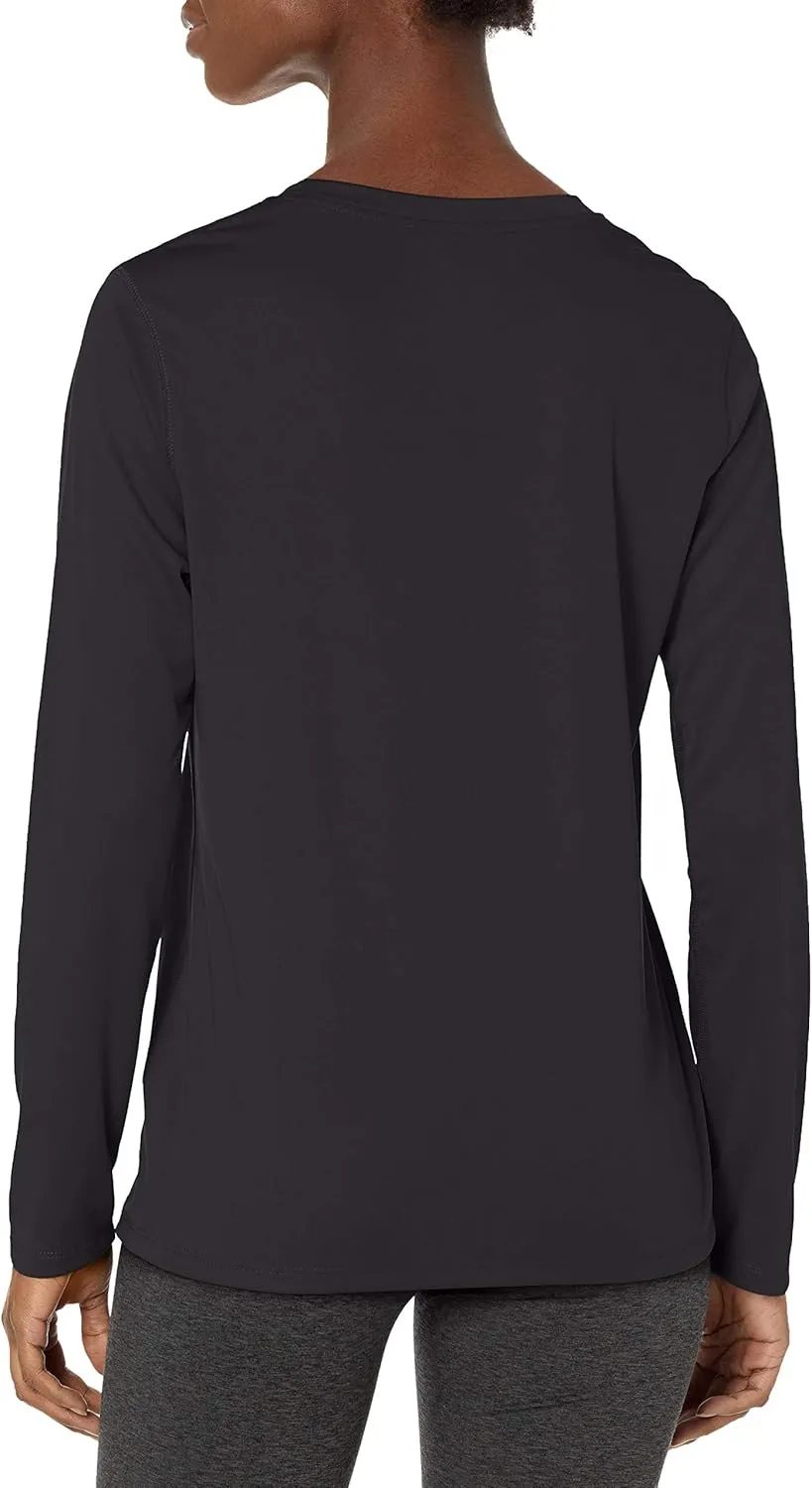 Hanes Women's Cool DRI Long Sleeve Performance T-Shirt, Moisture-Wicking Tee, 40  UPF Protection, 1 or 4 Pack