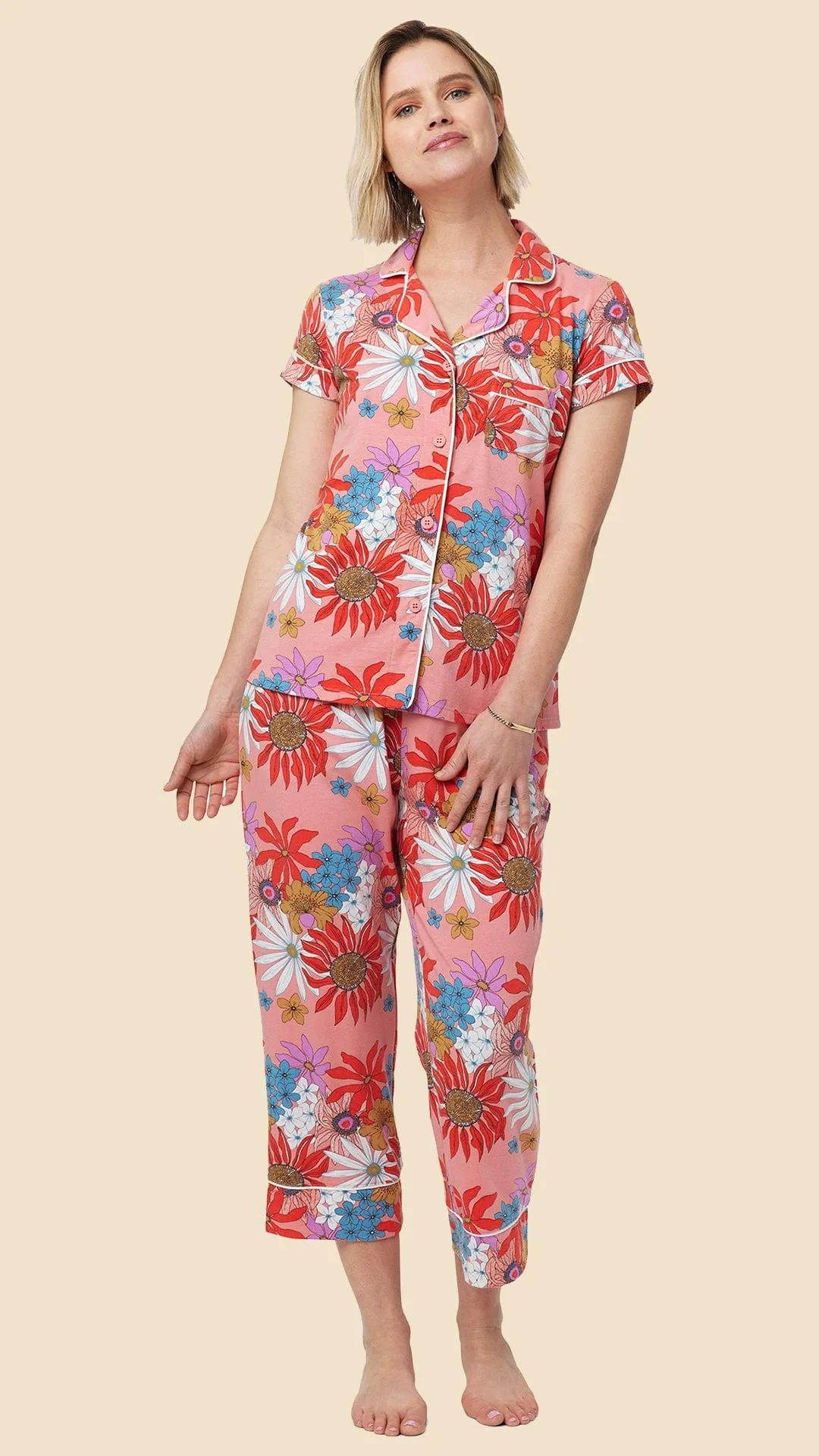 Here Comes the Sun Pima Knit Capri