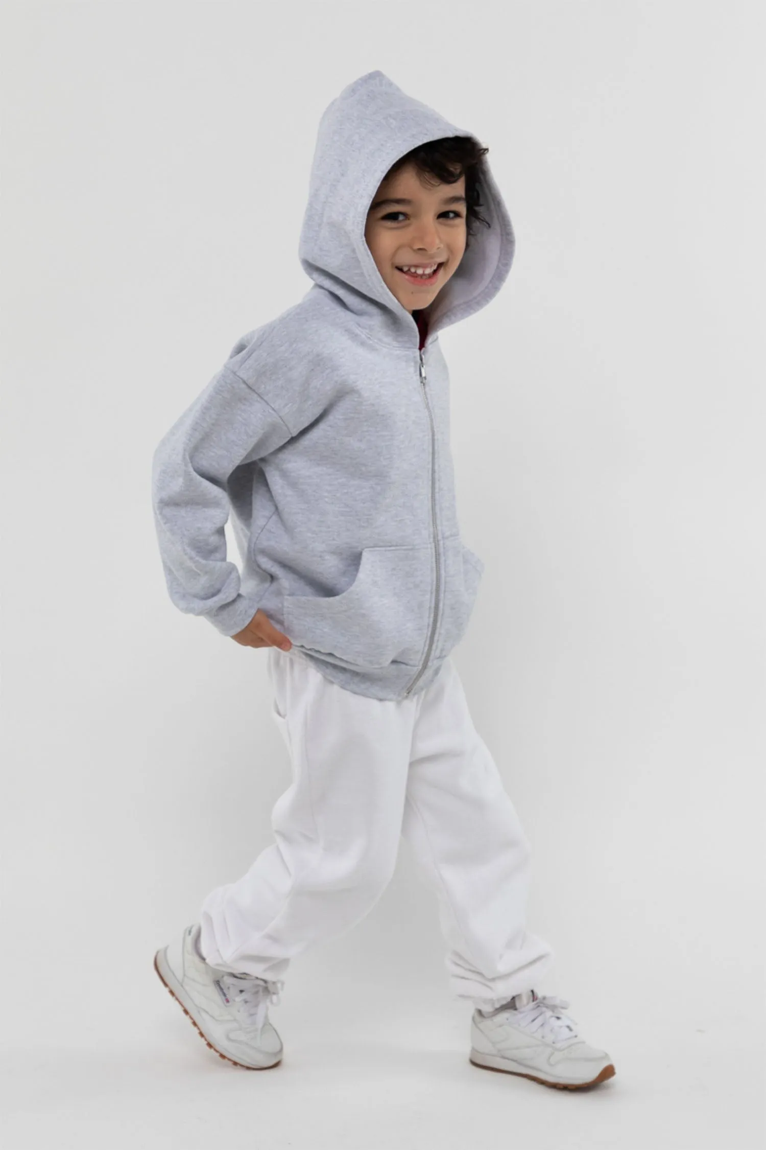 HF-110 - Kids 14oz Heavy Fleece Zip-Up Hoodie