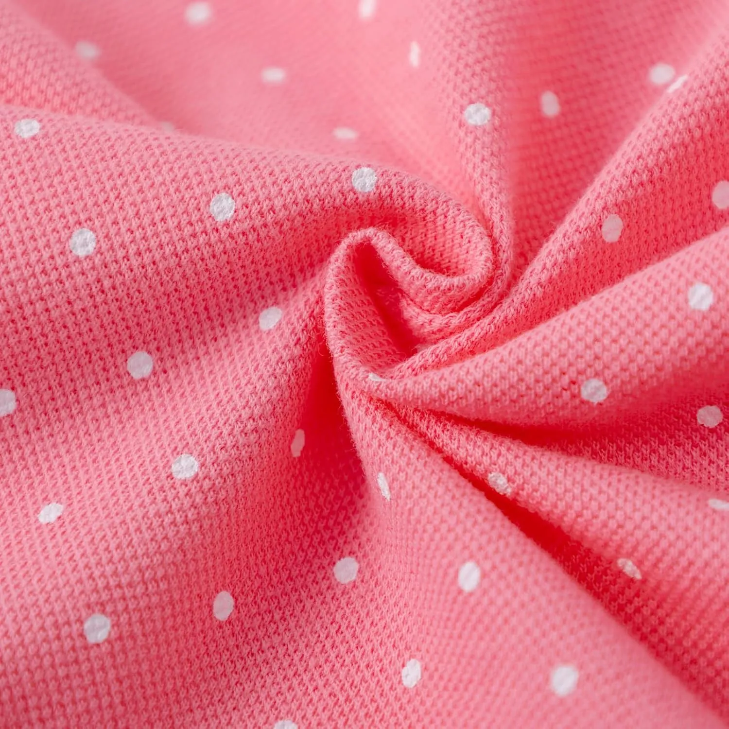 HILEELANG Girl Easter Polo Dress Short Sleeve Cotton Casual Button Closure School Playwear Ruffle Dresses